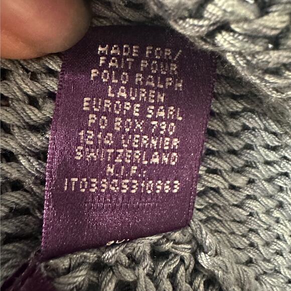 Ralph Lauren Purple Label Size S Silk Knit Waterfall Cardigan Sweater Blue Basic - Picture 10 of 14
